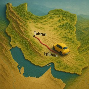 رزرو سواری دربستی تهران به اصفهان: تجربه سفری لوکس و بی‌دغدغه با پویش تاکسی